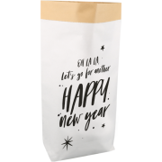 Cadeauzakken HAPPY NEW YEAR  25 / 12 x 40 cm